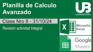 Clase nro 8  Planilla de calculo [upl. by Parrisch185]