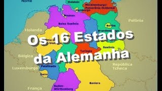 Os 16 Estados da Alemanha [upl. by Shirl]