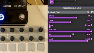 Melodic Pitch Shifting or quotRepitchingquot on the HX Stomp [upl. by Nyltiak]