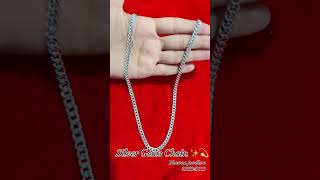 Silver Gents Chain ✨💫 jewellery chain viral shorts [upl. by Yenwat]