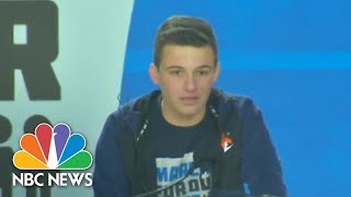 Cameron Kasky On March For Our Lives ‘We Are The Change’  NBC News [upl. by Morganica154]