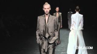 Haider Ackermann Spring 2013 ReadtoWear [upl. by Ayahsal]