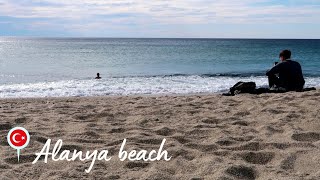 Alanya beach in winter time Turkey 🇹🇷 travel turkey worldwalking world alanya [upl. by Redman99]