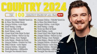 Country Songs 2024  Morgan Wallen Luke Combs Luke Bryan Chris Stapleton Brett Young Kane Brown [upl. by Ahsienak907]