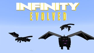 Minecraft Mods FTB Infinity Evolved  DRAGON DIMENSION E57 Modded Expert Mode [upl. by Dorcas]