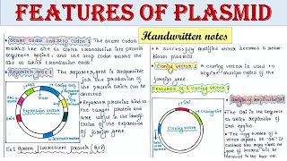 Features of plasmid vectors used in rDNA technology  Cloning vector  Expression vector [upl. by Koah]