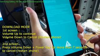 Samsung Galaxy A8 SMA530F Download Mode [upl. by Nyrhtak]