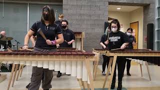 Hidden Treasure  Springwater Trail High School Marimba Band  20212022 [upl. by Aicilev]