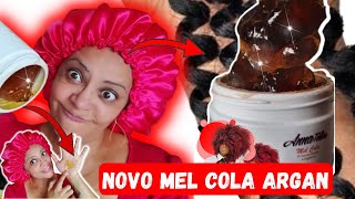 TESTEI O MEL COLA ÓLEO DE ARGAN ANNA TELLES NO MEU CABELO CACHEADOOLHA ESTA DEFINIÇÃO [upl. by Teodora]