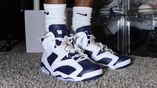 2024 Olympic Jordan 6’s  Unboxing amp On Foot Review  Back to School Shoe [upl. by Ardyaf434]