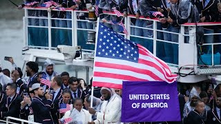 Team USAs 2024 Paris Olympics Opening Ceremony highlights [upl. by Francoise]