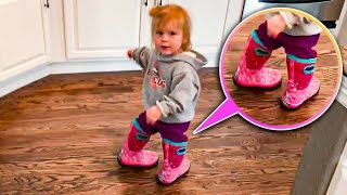 Funny Parenting Moments  Look Whos Walking [upl. by Hairym]