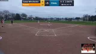 Canal Winchester vs Lady Pacers Varsity Softball 20240409 [upl. by Mozart]