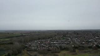 Rugby and District from above Whinfield Cemetery [upl. by Kralc]