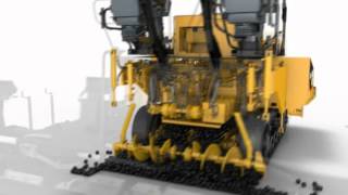 Cat® AP555E Track Asphalt Paver  Total Fumes Management [upl. by Aurelius972]