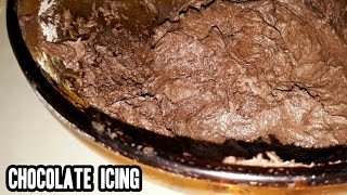 CHOCOLATE ICING  Home Made chocolate filling  Step by Step [upl. by Herm]