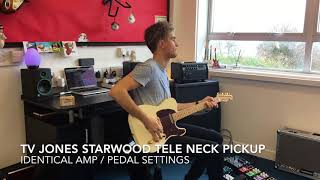 TV Jones Starwood Telecaster pickup sound test [upl. by Fleck]