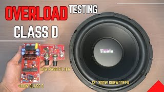 12quot Subwoofer ⚠️OverloadTesting With MV Collection 400w Class D Amplifier🔥 [upl. by Sucramej]