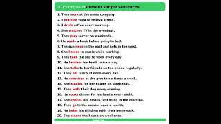 Present Simple Sentences  Practice Exercise [upl. by Brom]