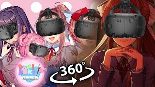 A Doki Doki Literature Club 360 VR Compilation Just Monika Dance Club [upl. by Hayilaa781]