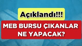 AÇIKLANDI ‼️ MEB BURSUNU ALABİLMEK İÇİN NE YAPMAK GEREKİYOR [upl. by Ajay]