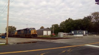 Afternoon SOUTHBOUND DESCIN CIN CSX GP 9 Winchester amp Western Mixed Freight Train 10122024 [upl. by Iraam296]