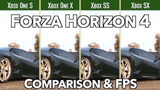 Forza Horizon 4  Xbox One SX amp Series SX  ComparisonampFPS [upl. by Theresa744]