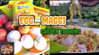 Eggmaggi our garden cooking [upl. by Inoj]