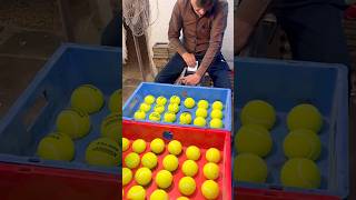 Inside the Factory  Tennis ball Mass Production short factory howtomake [upl. by Otinauj]