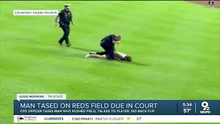 Man tased by officer on Reds field due in court [upl. by Jami]