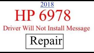 OFFICE JET PRO 6978 Driver Will Not Install on Windows Message Repair 2018 [upl. by Mihar506]