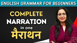 Narration in English grammar  Direct  Indirect Speech  English With Rani Maam [upl. by Ecirahs]