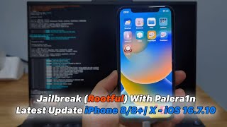 iPhone 88X  iOS 16710  Jailbreak Rootful With Palera1n Latest Update [upl. by Notsla]