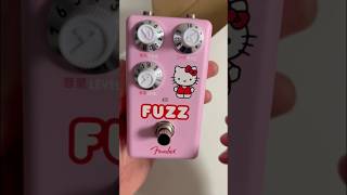 Unboxing and testing the new Hello Kitty Fuzz pedal by Fender 😀 guitar hellokitty fender funny [upl. by Uhej810]