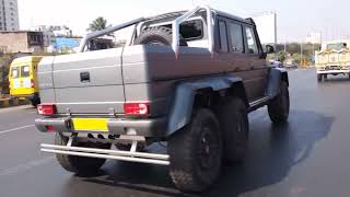 The MercedesBenz G63 AMG 6x6 IN INDIA  MUMBAI [upl. by Oirottiv]