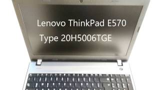 Lenovo ThinkPad EDGE E570 Notebook  20H5006TGE [upl. by Ater446]