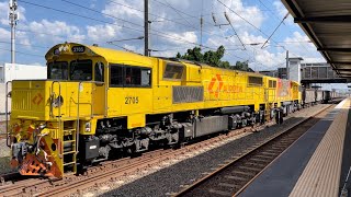 Coal trains at Corinda station [upl. by Artap513]