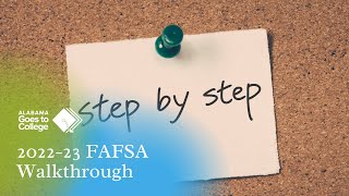 202223 FAFSA Walkthrough [upl. by Riggins]