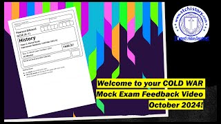 GCSE 91 History Paper 2 Cold War October 2024 Mock Exam Feedback [upl. by Ced]