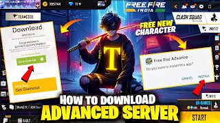 how to download advance server free fire  ob45 advance server download link  ff advance server [upl. by Anikram]