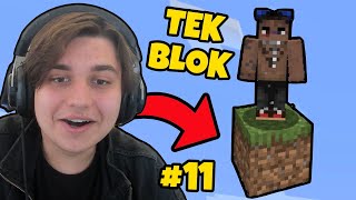 TEK BLOKTA HAYATTA KALMAK 11  Minecraft [upl. by Adli]