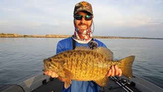 Fishing Lake Erie for GIANT Smallmouth Bass amp Walleye [upl. by Adella]