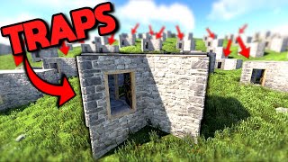 We Covered The Entire Rust Server With Trap Bases [upl. by Lowney623]