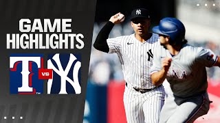 Rangers vs Yankees Game 2 Highlights 81024  MLB Highlights [upl. by Akim]