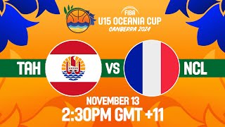 Tahiti v New Caledonia  Full Basketball Game  FIBA U15 Oceania Cup 2024 [upl. by Pepper791]