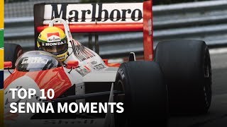 10 unforgettable Ayrton Senna moments [upl. by Asillem]