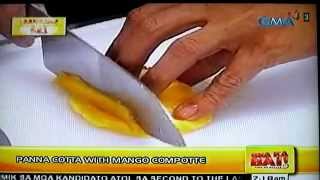 Mango Panna Cotta Recipe with Compotte by Chef Francis Lopez [upl. by Rehprotsirhc]