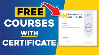 FREE Online Courses with FREE Certificates [upl. by Airebma238]