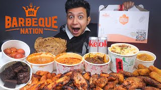 Barbeque Biggest Non Veg Meal in a Box  My Worst Experience Of Barbeque Nation Mukbang [upl. by Elgar]