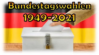 Alle Bundestagswahlen Deutschlands [upl. by Lierbag]